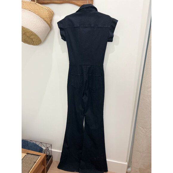 PYLO Disco Dolly Denim Jumpsuit Sz M Dark Wash - Picture 8 of 13